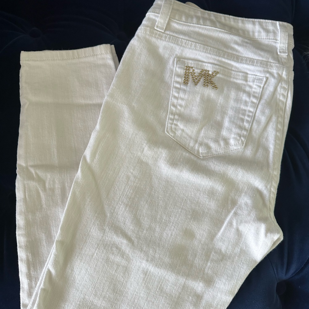 Michael Kors White Stretch Skinny Jeans - New